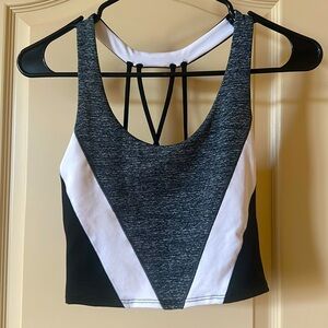 VICTORIA’S SECRET PINK Ultimate StrappyBack Sports Cropw/Shelf Bra SizeSMALL Blk